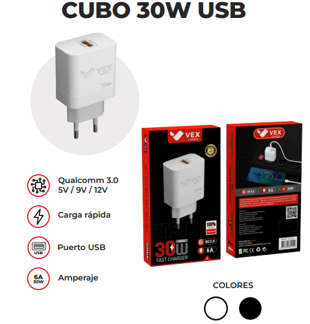 16-Cubo 30W USB
