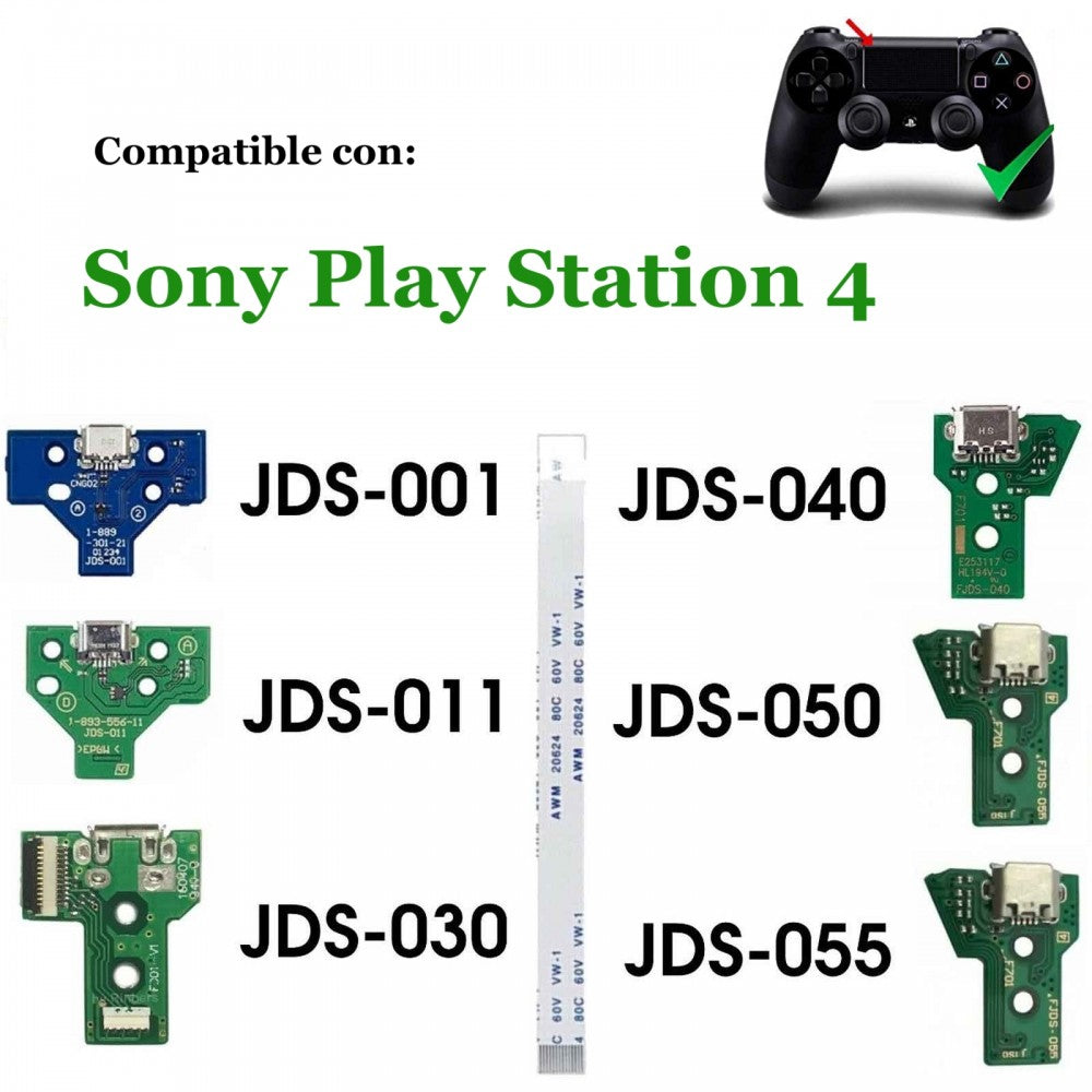 Jack o placa de carga para mando ps4