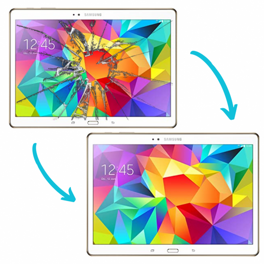 Reparar cambiar Pantalla Tablet Samsung Tab S 10.5 en el acto